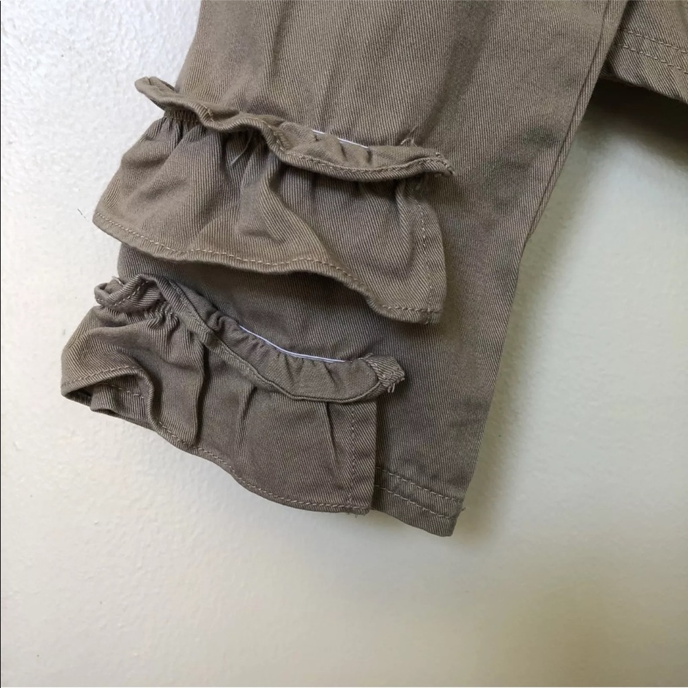 Moon Los Angeles Khaki Ruffled Jacket - Picture 4 of 6